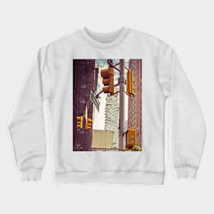 Traffic Lights Manhattan Street NYC Crewneck Sweatshirt